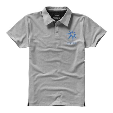 Markham short sleeve men&#039;s stretch polo Standard | Grey melange | S | No Branding | not available | not available | not available