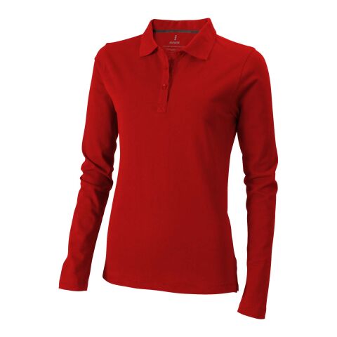 Oakville Long Sleeve Ladies Polo  Red | XS