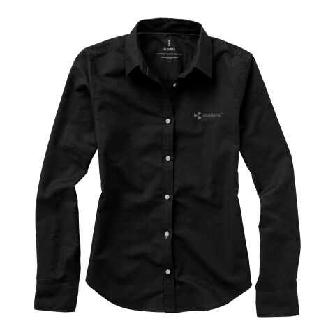 Vaillant long sleeve women&#039;s oxford shirt Standard | Solid black | XL | No Branding | not available | not available | not available