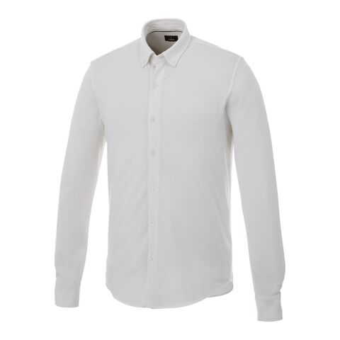 Bigelow long sleeve men&#039;s pique shirt Standard | White | L | No Branding | not available | not available | not available