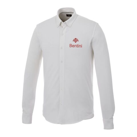 Bigelow long sleeve men&#039;s pique shirt Standard | White | L | No Branding | not available | not available | not available
