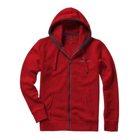 Arora Hooded Full Zip Sweater  Standard | Red | XS | No Branding | not available | not available | not available
