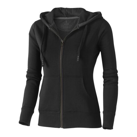 Arora Hooded Full Zip Ladies Sweater Standard | Black | XS | No Branding | not available | not available | not available