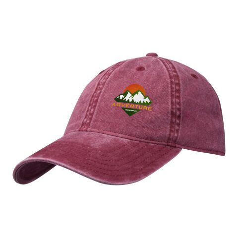 Grafton 6 panel washed cap Standard | Burgundy | not available | No Branding | not available | not available | not available