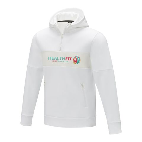 Logo Printed Sayan men s half zip anorak hooded sweater allbranded