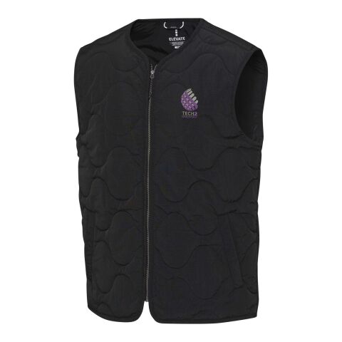 Quartz GRS recycled unisex quilted bodywarmer Solid black | 2XS | No Branding | not available | not available