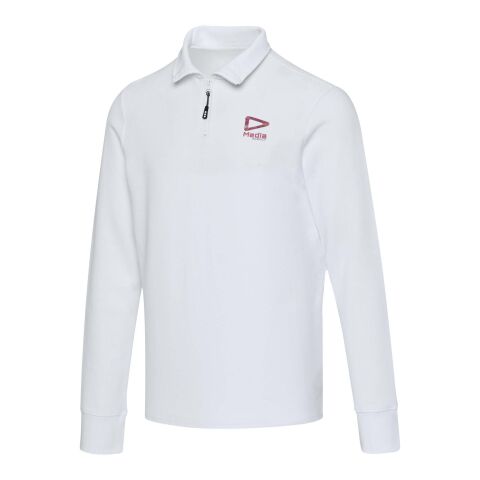 Zeus long sleeve unisex half zip polo White | 2XS | No Branding | not available | not available