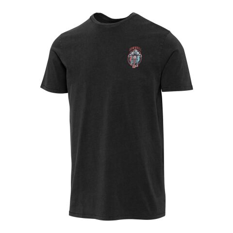 Nanaimo 160 g/m2 short sleeve washed men's t-shirt Standard | Solid black | L | No Branding | not available | not available | not available