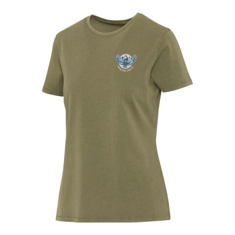 Nanaimo 160 g/m2 short sleeve washed women's t-shirt Standard | Forest Green2 | XXL | No Branding | not available | not available | not available