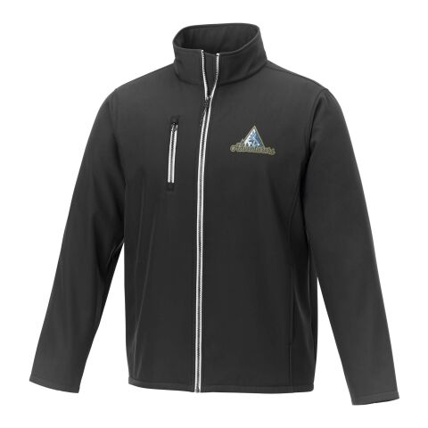 Orion men's GRS recycled softshell jacket Solid black | XS