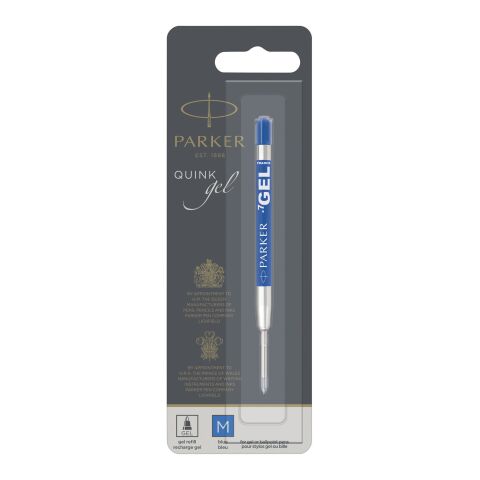 Gel ballpoint pen refill blue ink Silver-Sky blue | No Branding