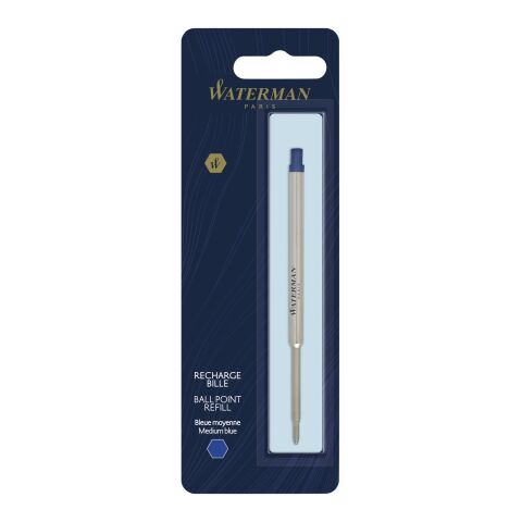 Ballpoint pen refill blue ink Silver-Sky blue | No Branding