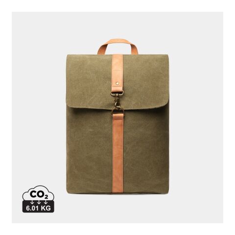 VINGA Bosler canvas backpack green | No Branding | not available | not available