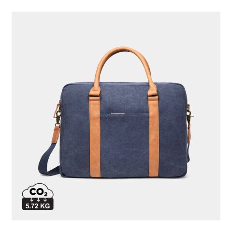 VINGA Bosler canvas computer bag navy | No Branding | not available | not available