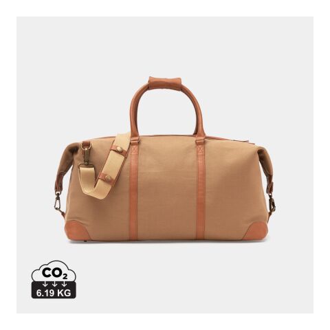 VINGA Sloane RPET weekender bag brown | No Branding | not available | not available