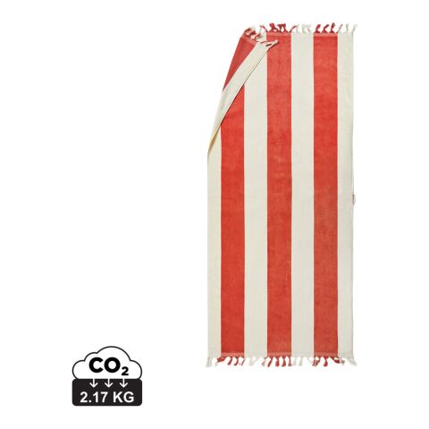 VINGA Valmer beach towel red-white | No Branding | not available | not available | not available