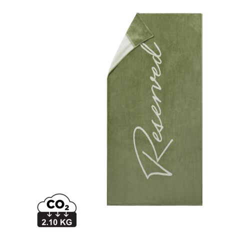 Vinga Lounge chair towel green-white | No Branding | not available | not available | not available