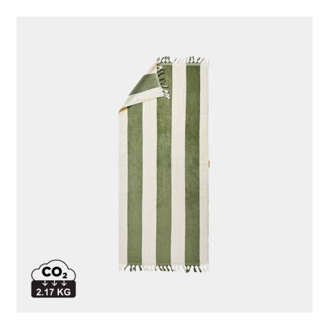 VINGA Valmer beach towel green-white | No Branding | not available | not available | not available