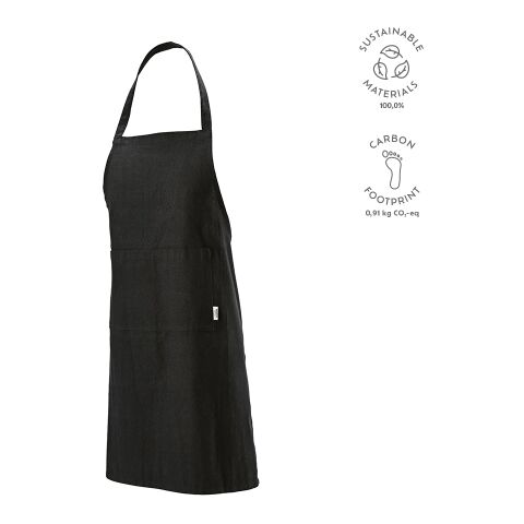 Rubens Recycled Cotton Apron 180 gsm  Black | Without Branding
