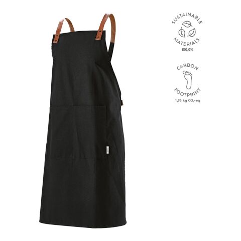 Kandinsky Recycled Cotton Apron 280 gsm Black | Without Branding