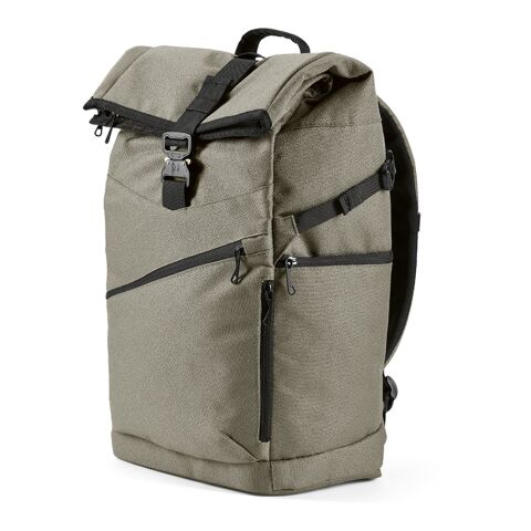 Coloma Backpack 28L rPET. Roll top closure. Fits 17&quot; laptop Grey | No Branding | not available | not available | not available