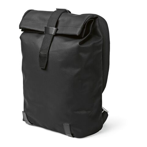 Berlin Backpack 23L rCotton 340gsm and rPU. Fits 17&quot; laptop Solid black | No Branding | not available | not available | not available