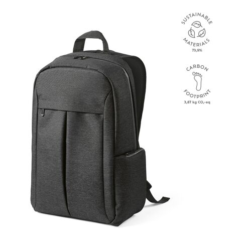 Madrid Laptop Backpack 22L recycled Nylon Black | Without Branding