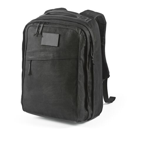 Cape Town Backpack 27L rCotton 230gsm. Fits 17&quot; laptop Solid black | No Branding | not available | not available | not available