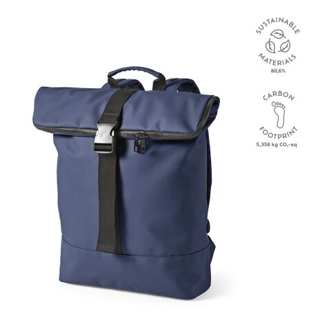 Milan Backpack 24L Recycled PU  Blue | Without Branding