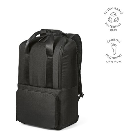 Bucharest Backpack 18L rPET 600D Black | Without Branding