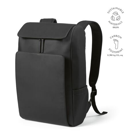 Lisbon Backpack 20L Recycled PU  Black | Without Branding