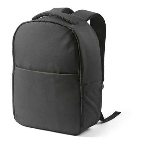 Budapest Backpack 16L rPET. Front Pocket. Fits 17&quot; laptop Solid black | No Branding | not available | not available | not available