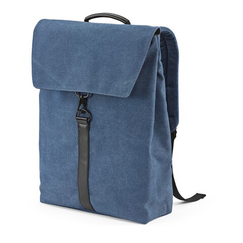 Prague Backpack 25L rCotton. Hook closure. Fits 17" laptop