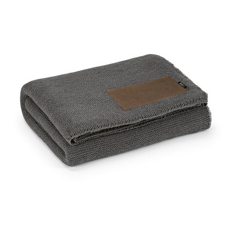 Mondrian Blanket rPET and Wool blend. Customisable Patch Dark grey | No Branding | not available | not available | not available