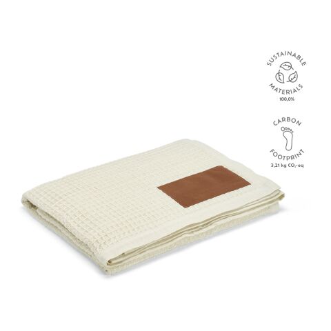 Giotto Blanket Recycled Cotton 200 gsm  Beige | Without Branding