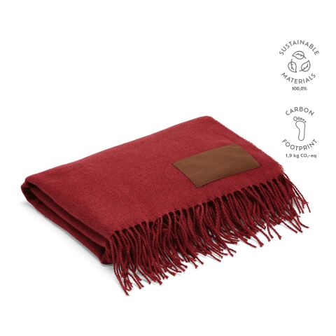 Lichtenstein Blanket rPET 180 gsm  dark red | Without Branding