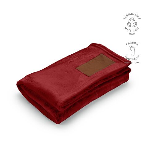 Van Eyck Blanket rPET 240 gsm  dark red | Without Branding