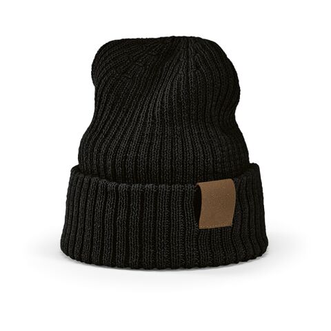 Cobain Beanie rPET and Wool. Customisable Patch Solid black | No Branding | not available | not available | not available