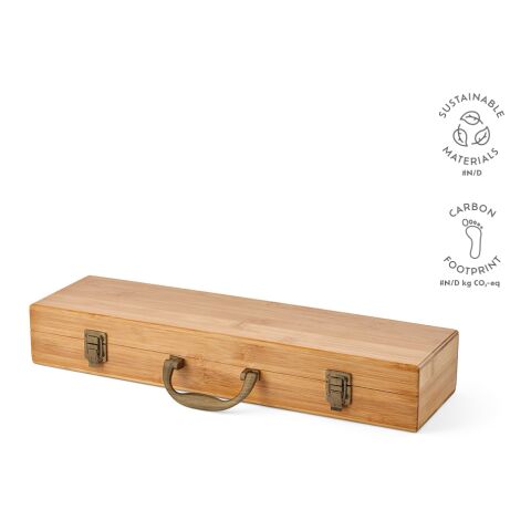 Turner Barbecue Set Bamboo  Beige | Without Branding