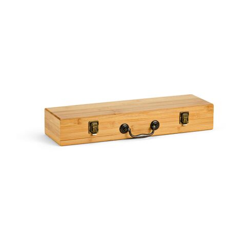 Turner Barbecue Set Bamboo. With Case, Tong, Fork &amp; Spatula Natural | No Branding | not available | not available | not available