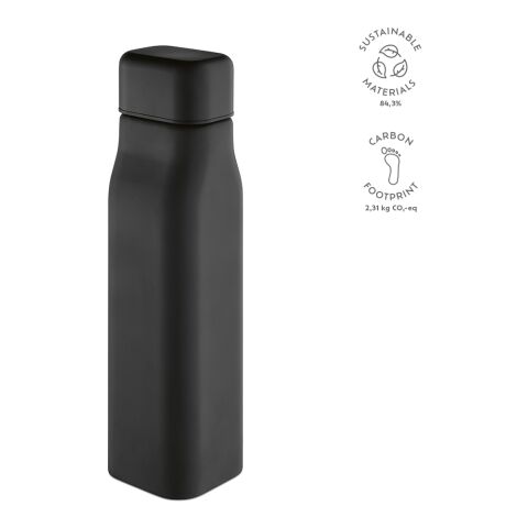 Virtuos Bottle Recycled Stainless Steel 1030 ml  Black | Without Branding