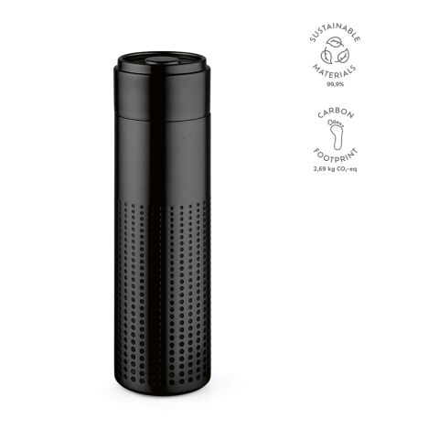Perfora Bottle Recycled Stainless Steel 540 ml  Black | Without Branding