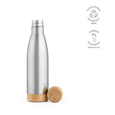 Rio Grande Bottle Recycled Stainless Steel 530 ml Silver | Without Branding