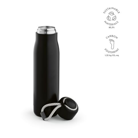 Lena Bottle Recycled Stainless Steel 570 ml  Black | Without Branding