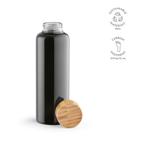 Indus Bottle Borosilicate Glass 510 ml Black | Without Branding