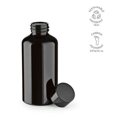 Yukon Bottle Recycled Aluminum 550 ml Black | Without Branding