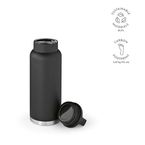 Zambezi 1000 Bottle Recycled Stainless Steel 1160 ml Black | Without Branding