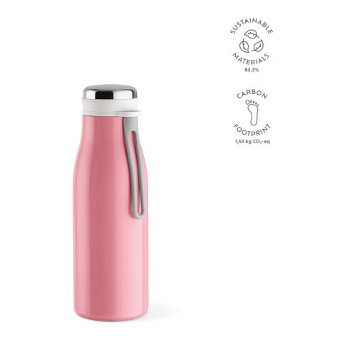 Arkansas 350 Bottle Recycled Stainless Steel 400 ml  Light pink | Without Branding