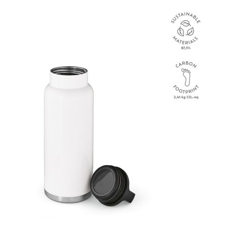 Zambezi 1000W Bottle Recycled Stainless Steel 1160 ml  White | Without Branding