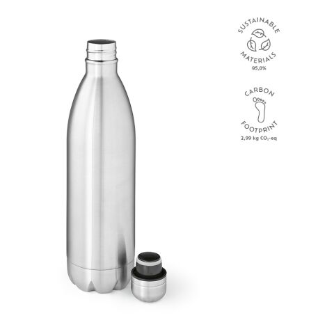 Mississippi 1100P Bottle Recycled Stainless Steel 1100 ml  Silver | Without Branding
